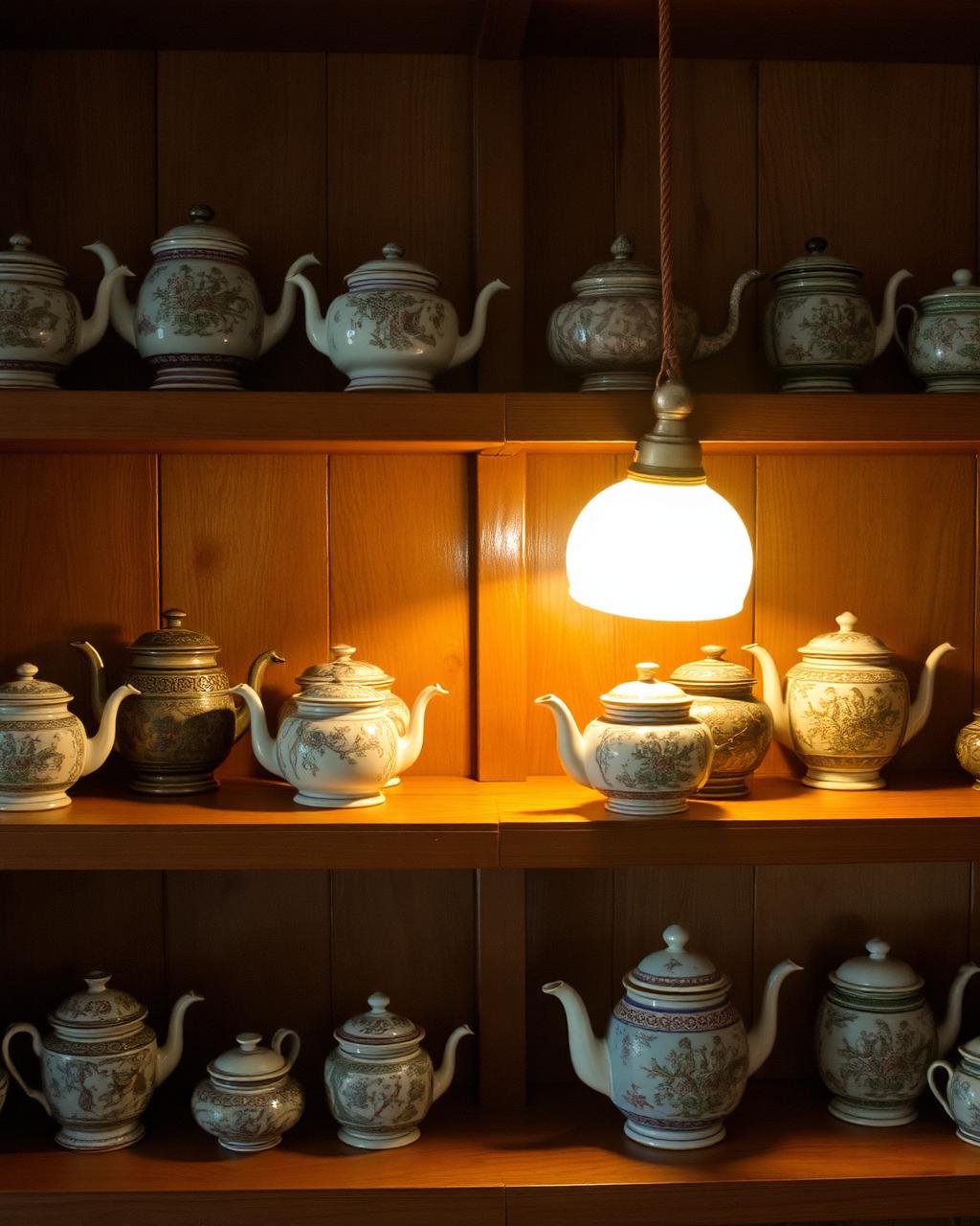 Antique teapot collection from around the world
